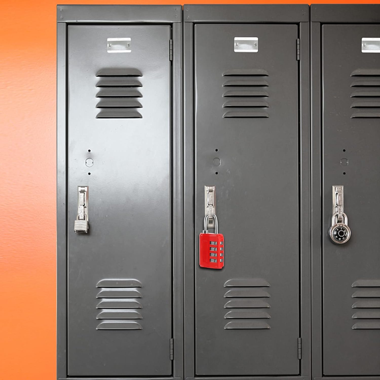 Lucchetto Combinazione 4 Cifre 4 Pezzi - immagine 6