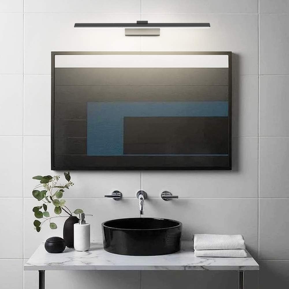 Klighten Luce Specchio Bagno LED 60cm, Nero - immagine 3
