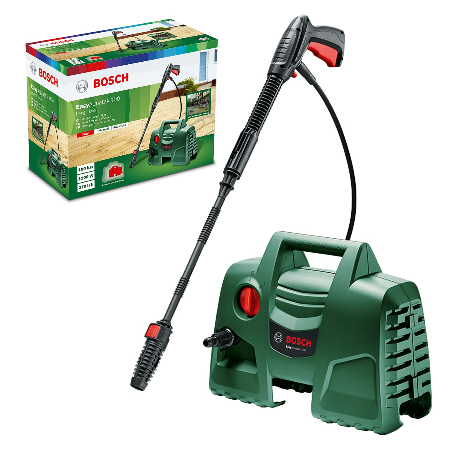 Bosch Home and Garden Idropulitrice EasyAquatak Longlance 100 Bar
