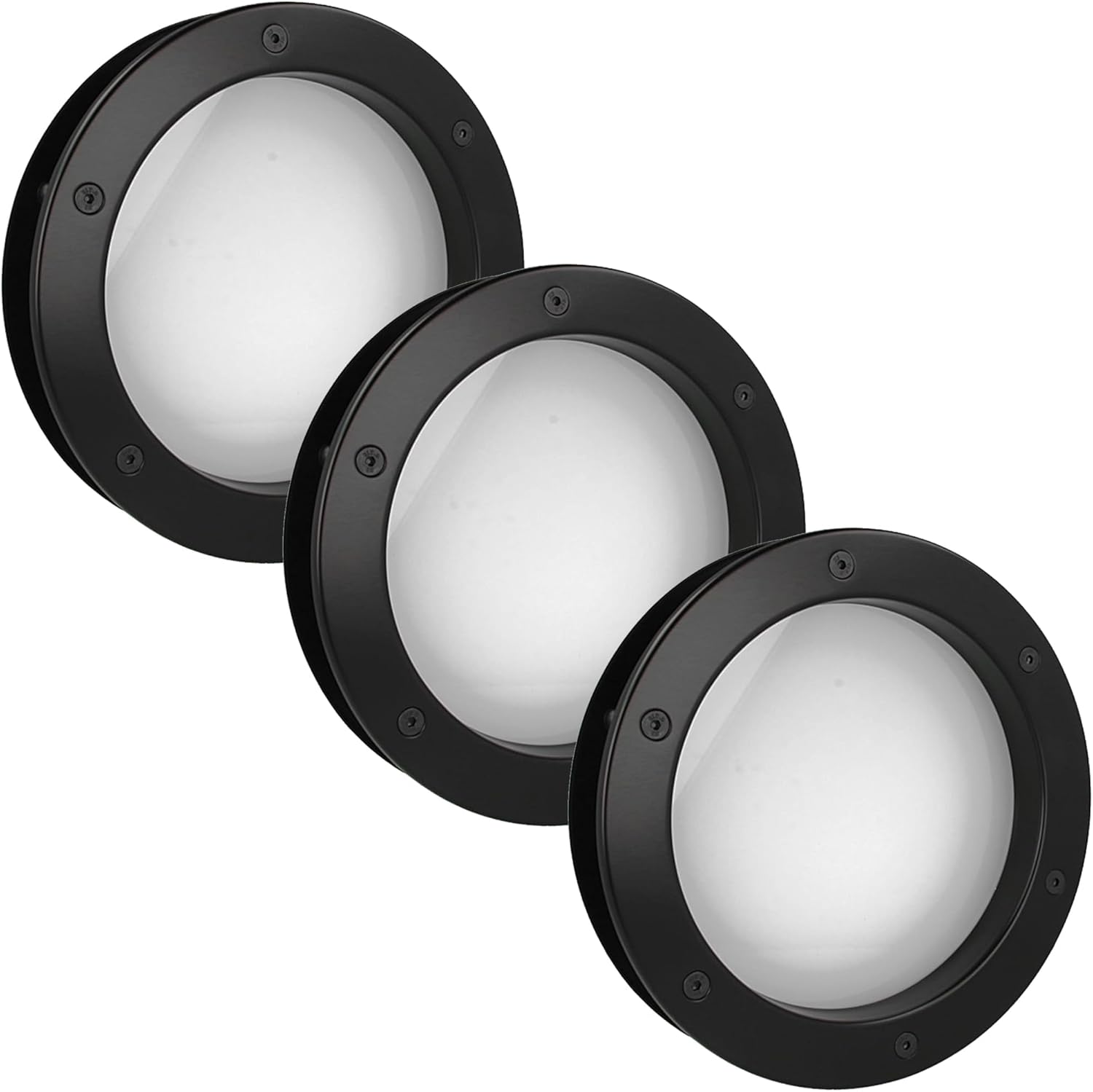 MLS Oblò B4000 - Set 3 Pezzi Ø 250 mm, Nero - immagine 1
