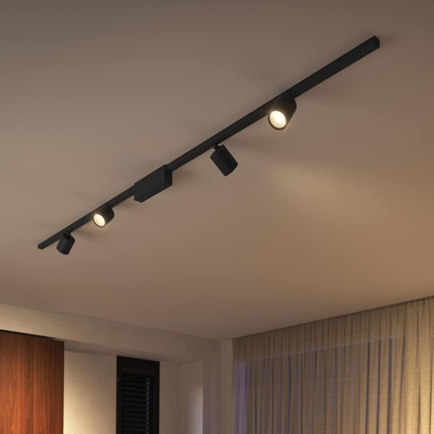 Philips Hue White and Color Ambiance Perifo Faretto Smart, Nero - immagine 4