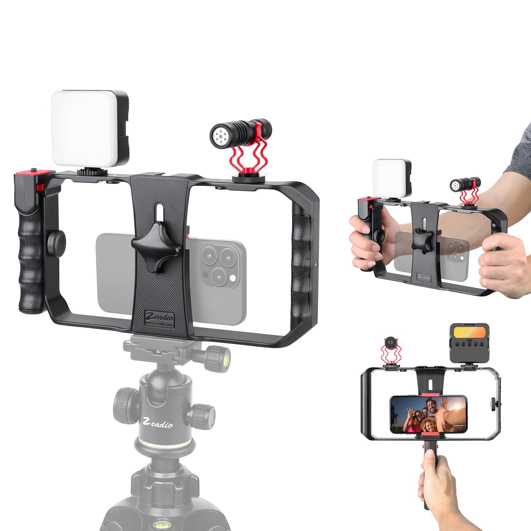 Zeadio Kit Vlogging Universale per Smartphone