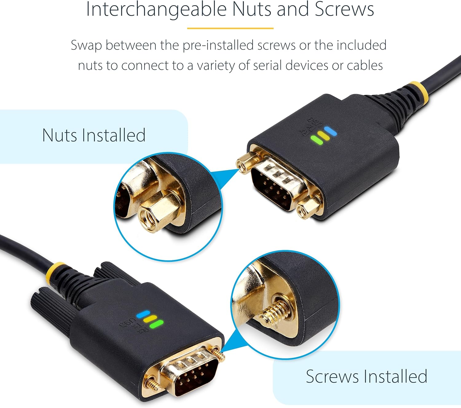 Startech.com Cavo USB a Seriale 1m RS232 - immagine 3