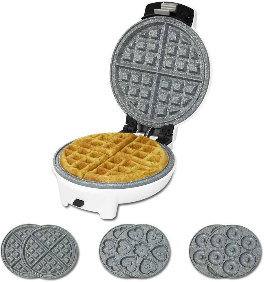 Cecotec Divertente Macchina Waffle Elettrica 3 in 1
