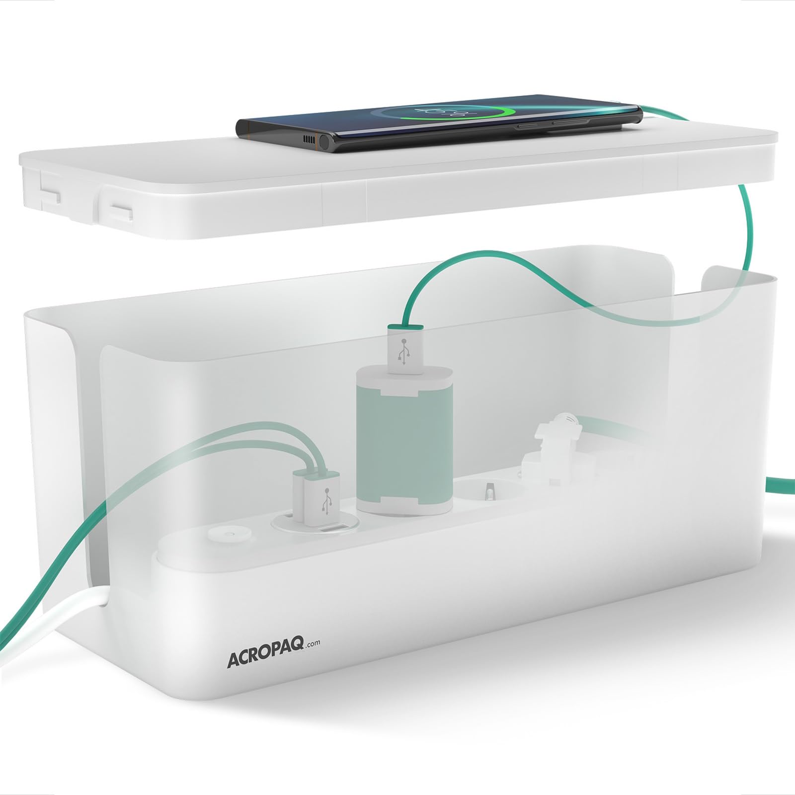 Acropaq Scatola Porta Cavi Medium Bianca