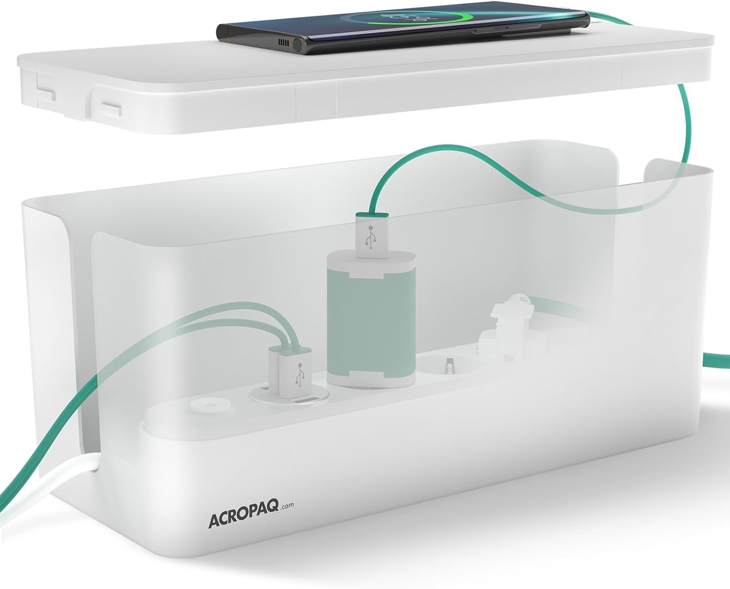 Acropaq Scatola Porta Cavi Medium Bianca - immagine 1