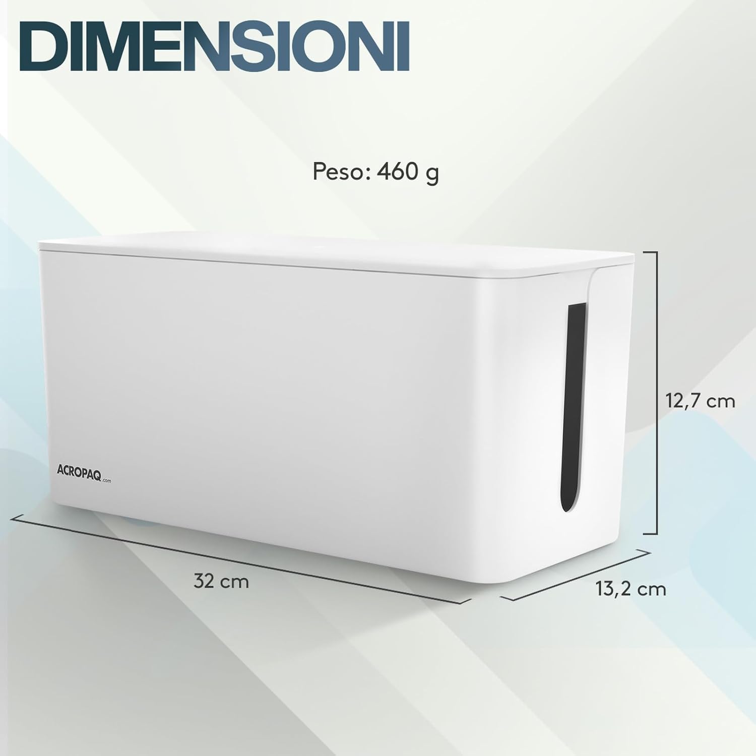 Acropaq Scatola Porta Cavi Medium Bianca - immagine 6