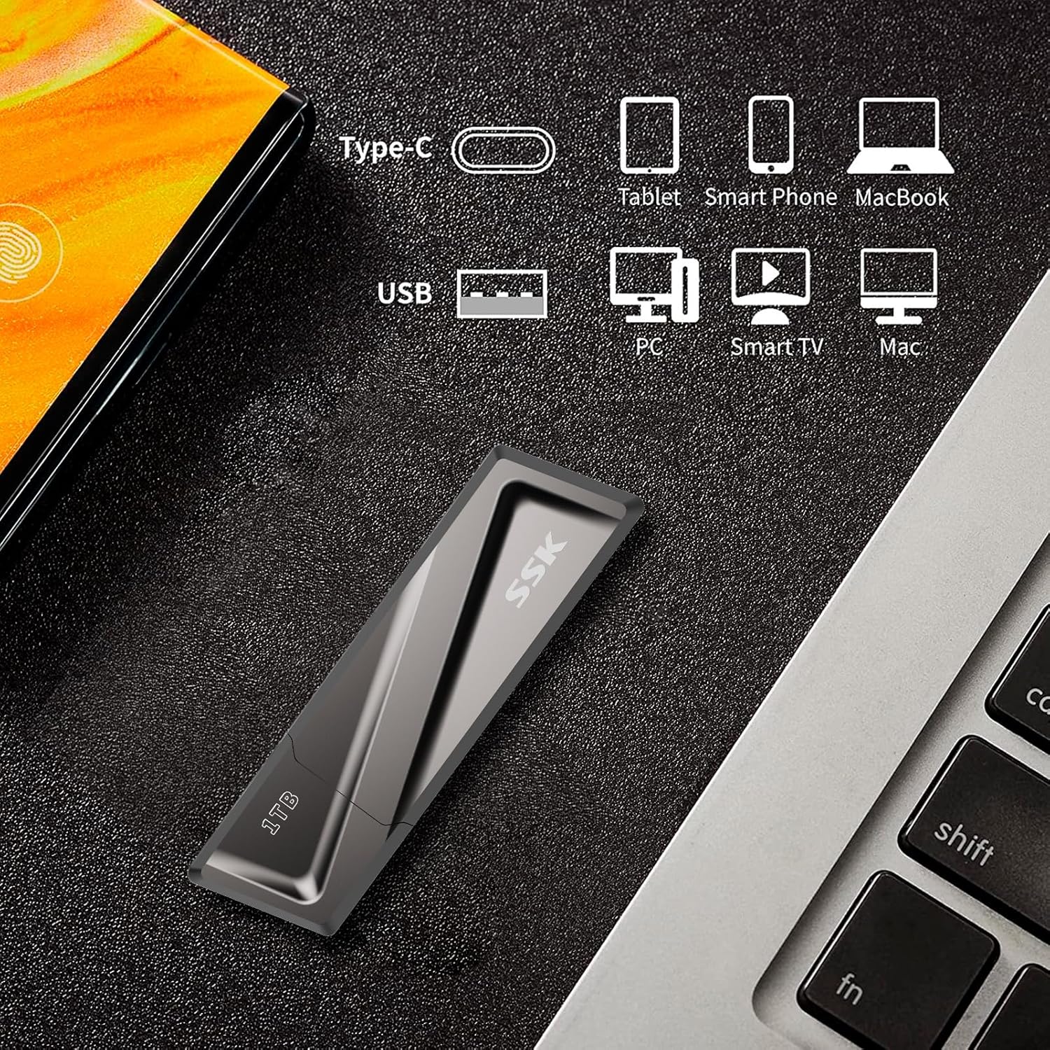 Ssk SSD USB 3.2 Gen2 da 1TB - Esterno Portatile - immagine 5