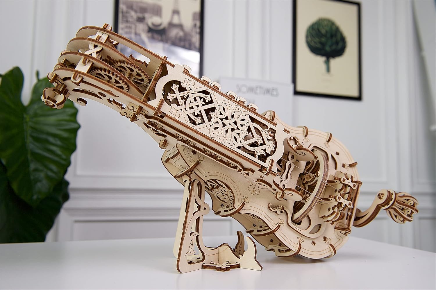 Ugears Hurdy Gurdy - Puzzle 3D in Legno Strumento Musicale - immagine 6