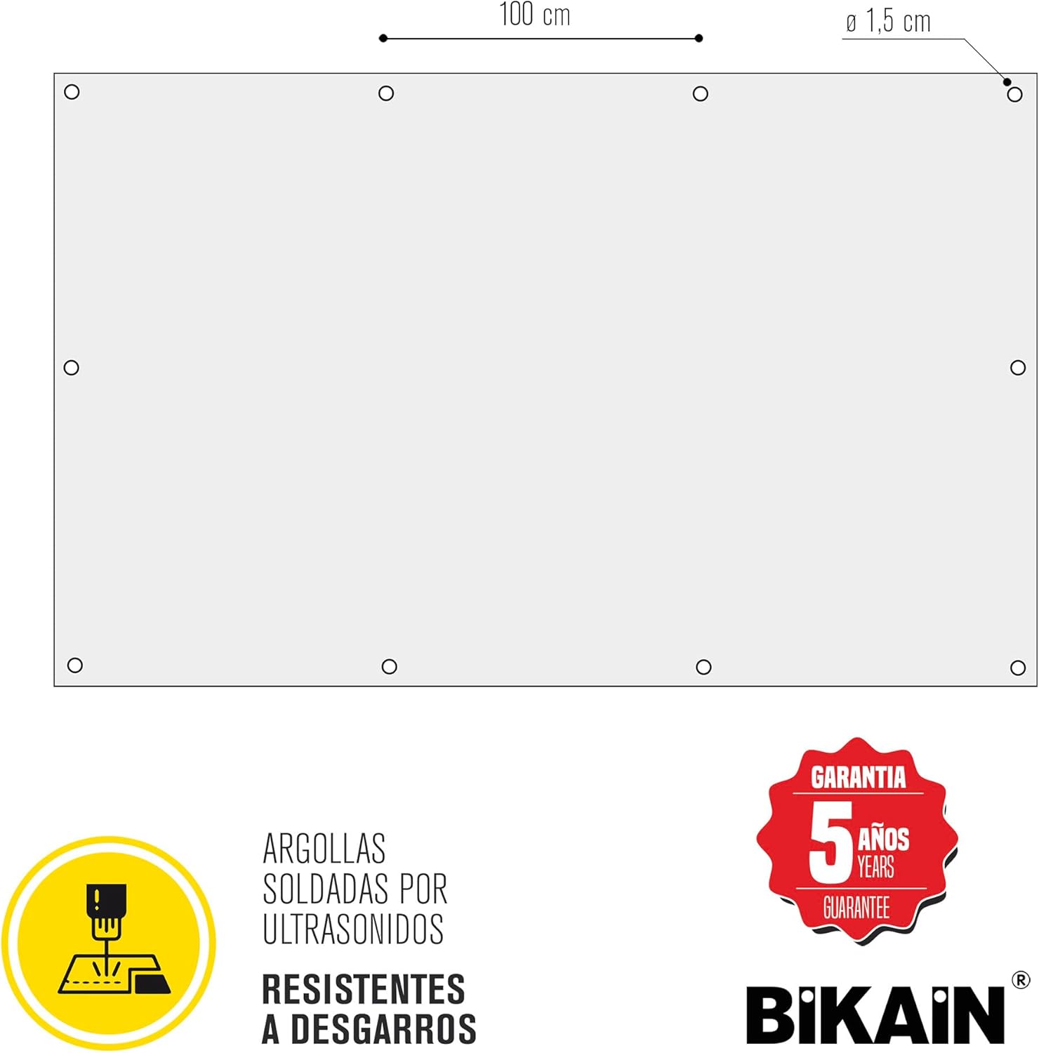 Bikain Telo Impermeabile Esterno 8x12 metri 120g/m2 - immagine 2