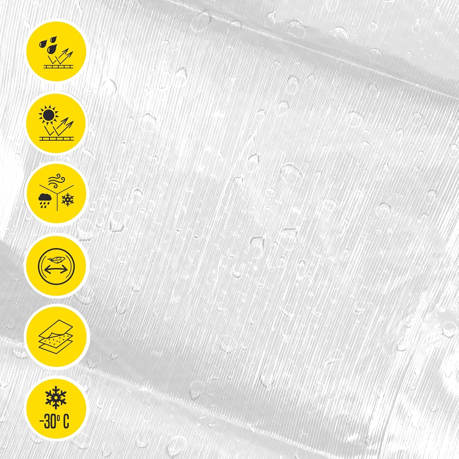 Bikain Telo Impermeabile Esterno 8x12 metri 120g/m2 - immagine 3