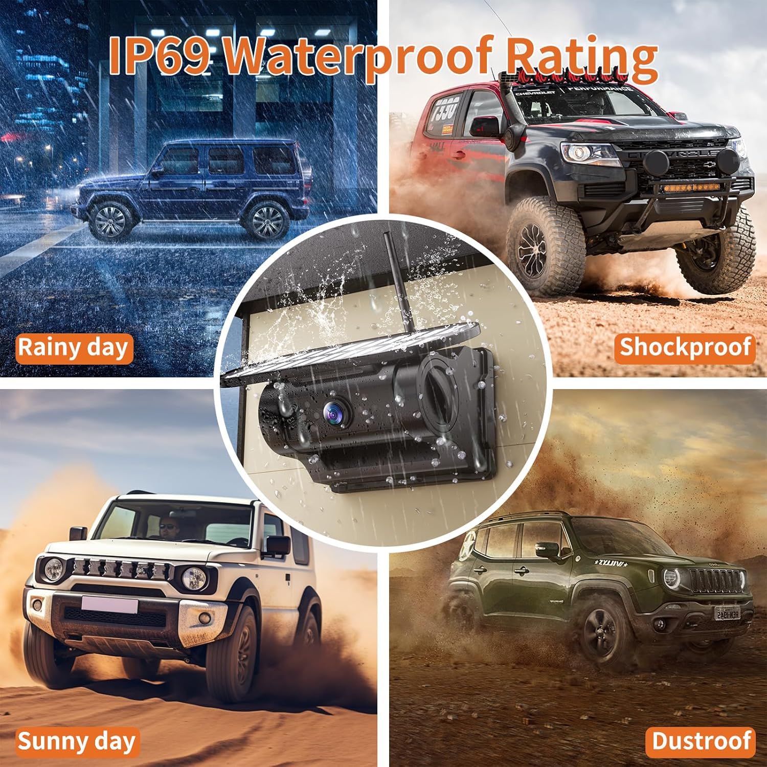 Obest Telecamera Retromarcia Solare Wireless con Display 7" - immagine 6