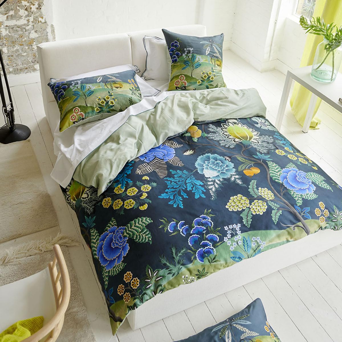 Copripiumino, Broccato Indaco, 200 x 200 cm, Designers Guild