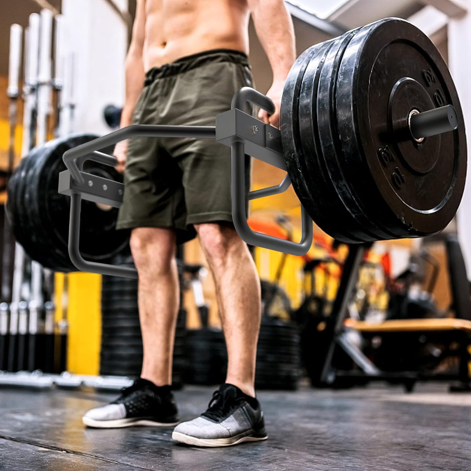 Seleware Barra Esagonale Olimpica per Sollevamento Pesi - immagine 3