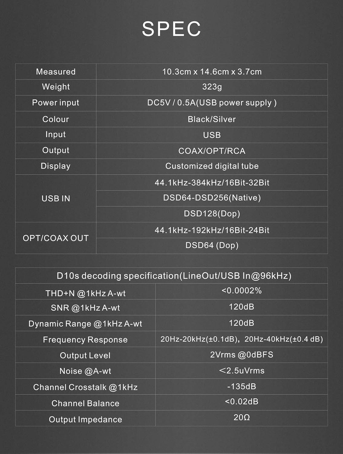 Topping D10s USB DAC XMOS XU208 Nero - immagine 7
