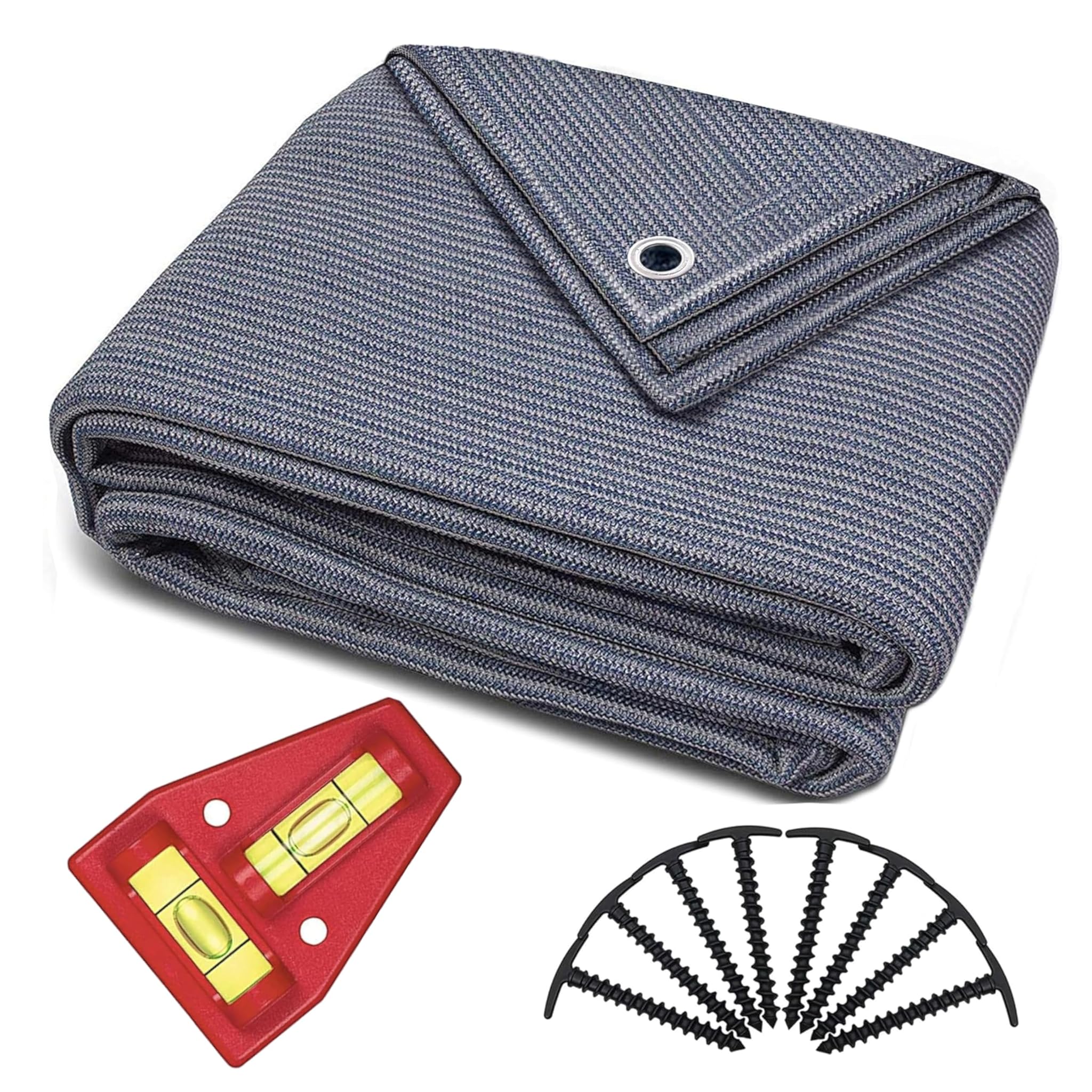 Tappeto da Campeggio 250x600cm Blu/Grigio