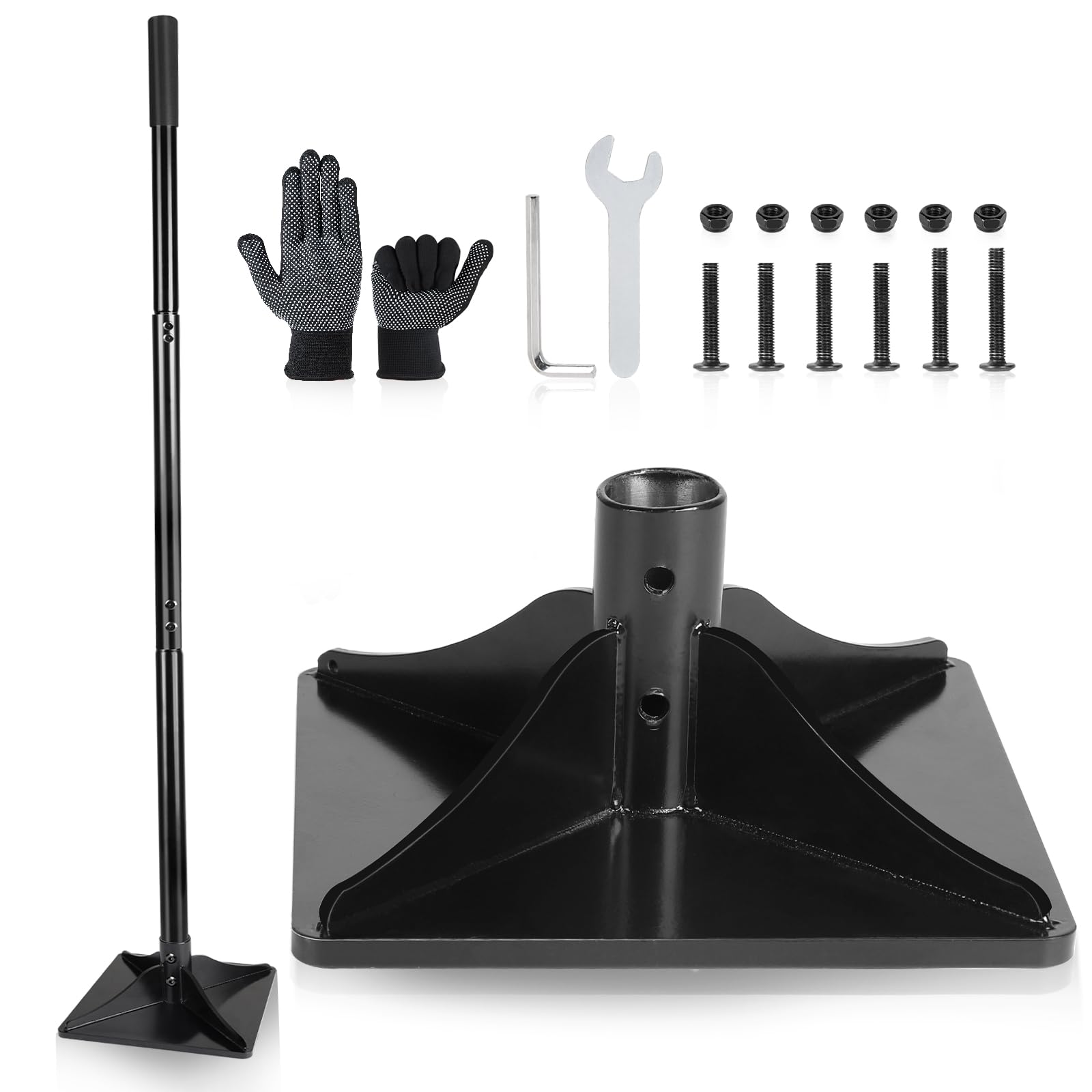 LALAGO Vanga Terreno in Acciaio con Manico 122cm