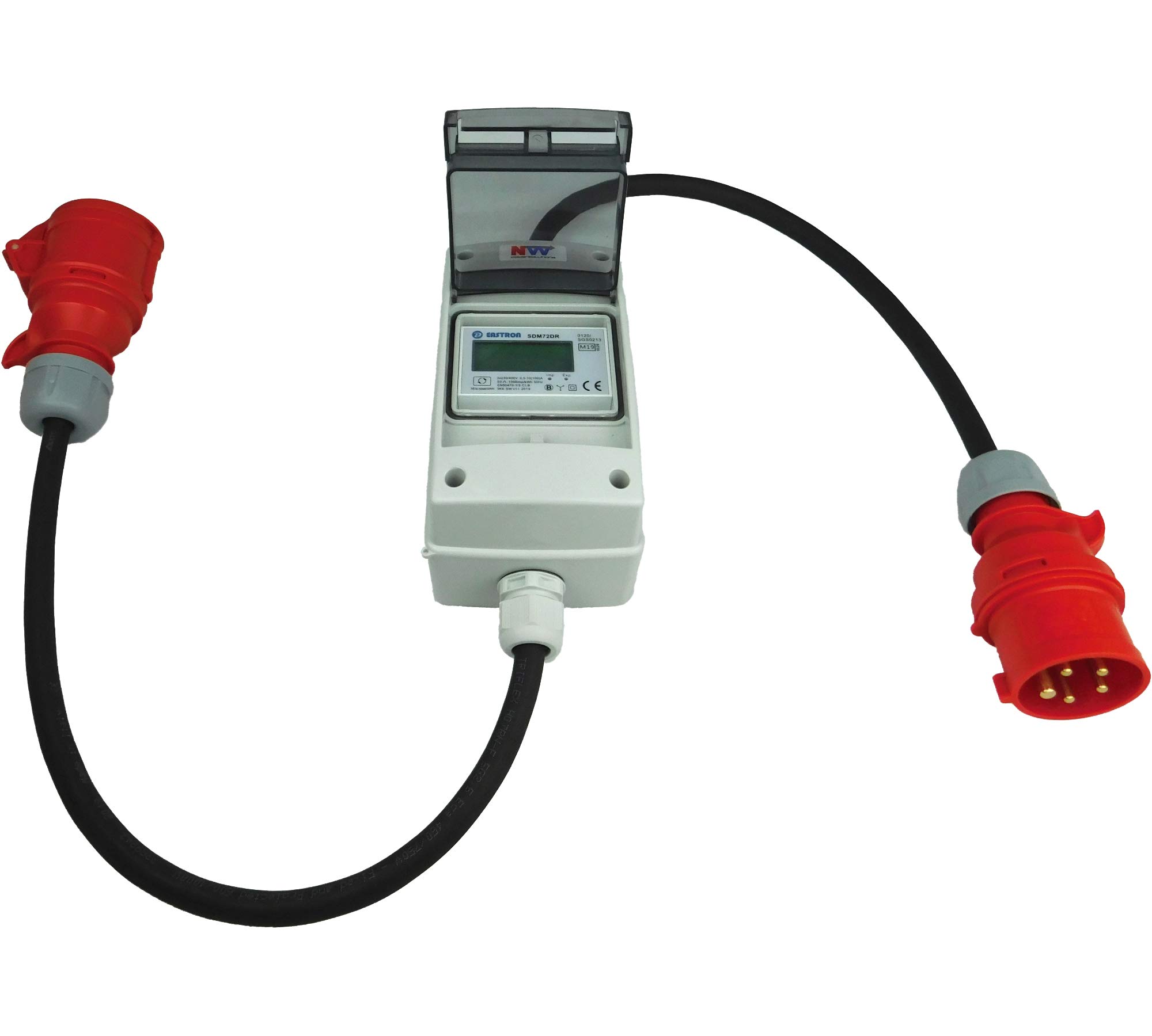 NW Powersolutions NW10109 Adattatore, Grigio, Rosso, Nero