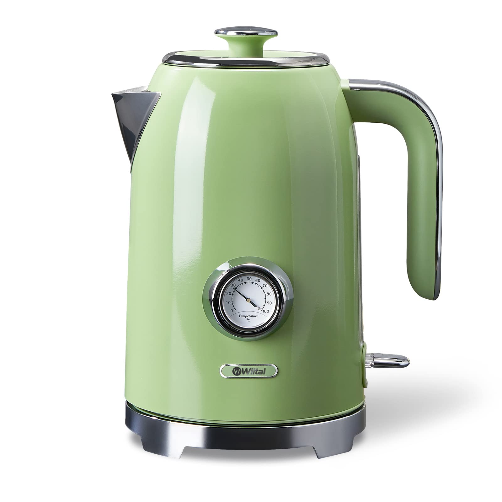 Bollitore Elettrico Retrò 1,7L 2200W, Verde