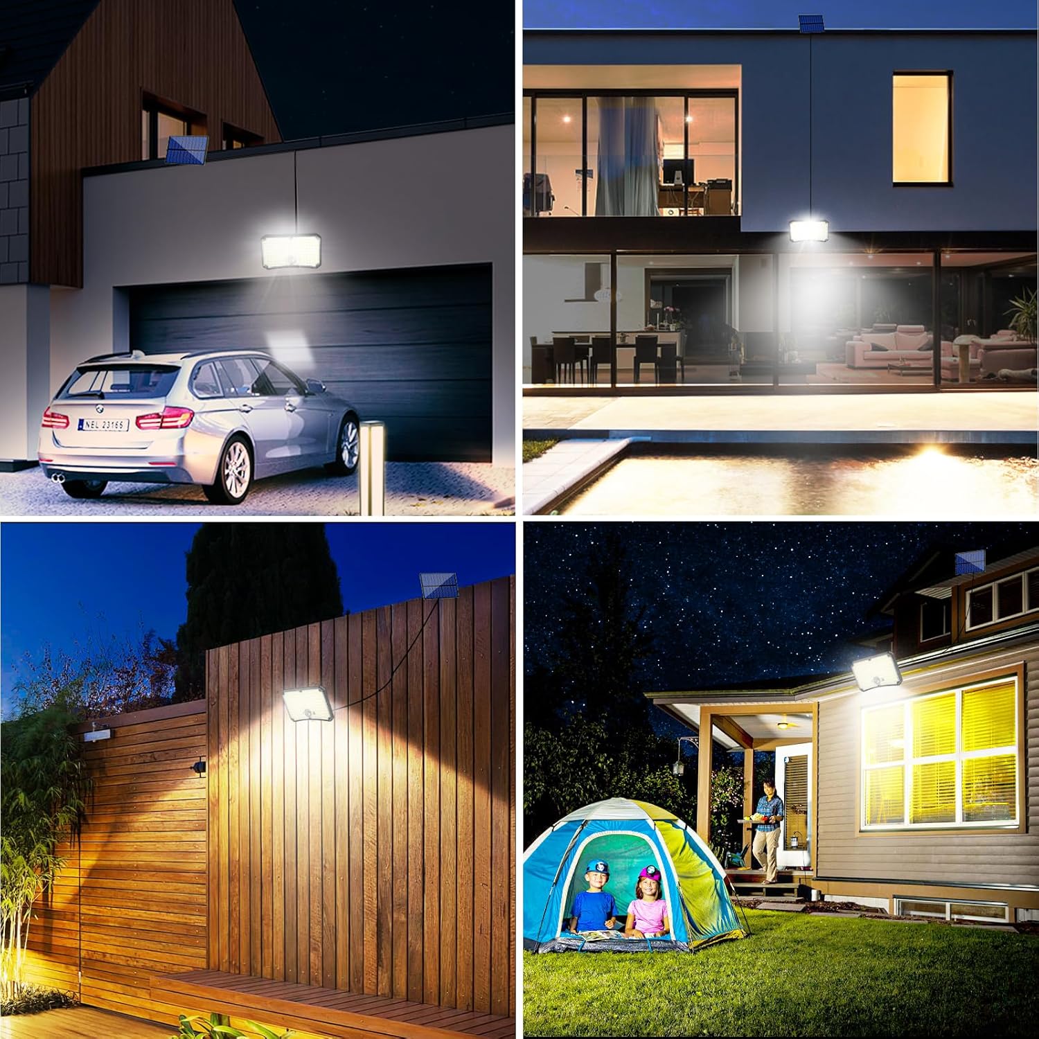 Lampada Solare da Esterno 200LED con Sensore di Movimento - immagine 8