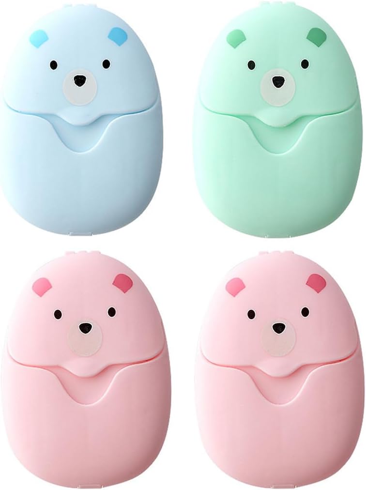 EIHI 4 Pezzi 200 Fogli di Sapone da Viaggio - immagine 1