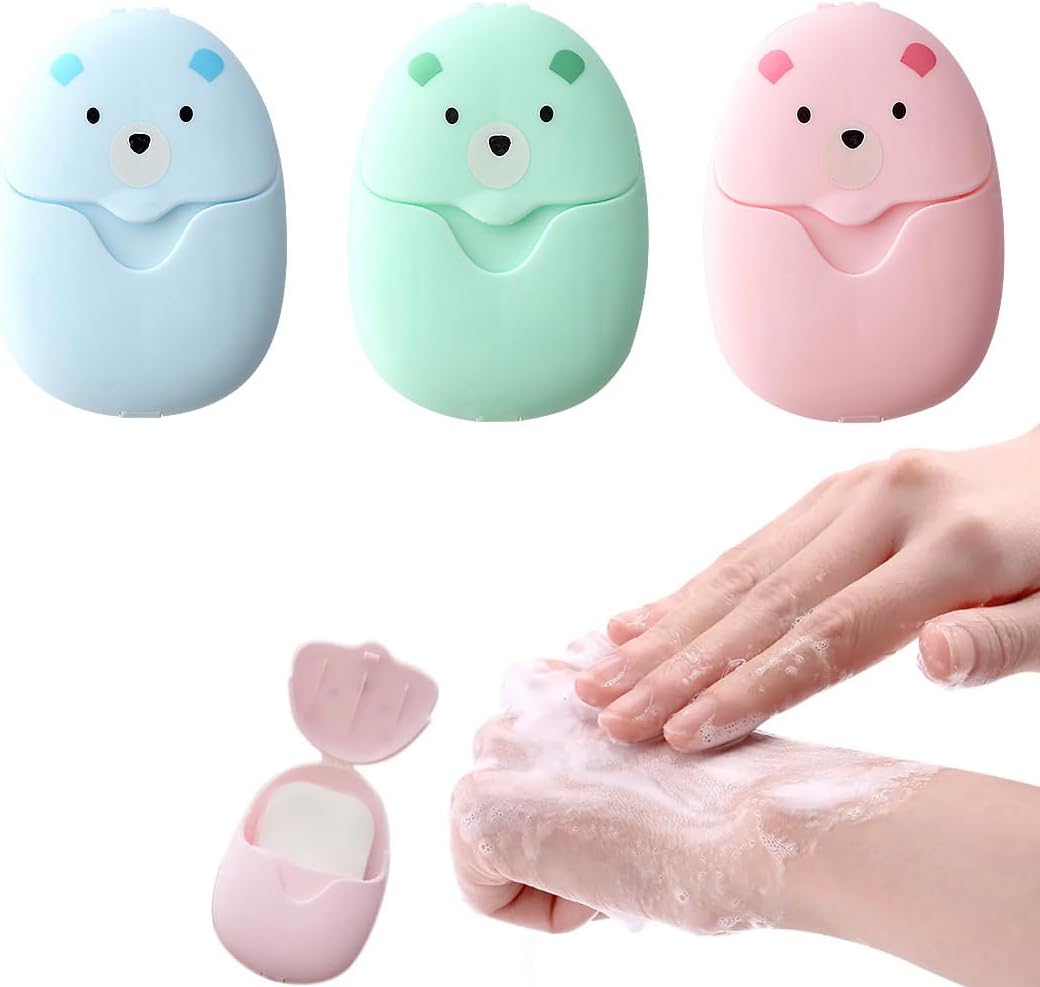 EIHI 4 Pezzi 200 Fogli di Sapone da Viaggio - immagine 2