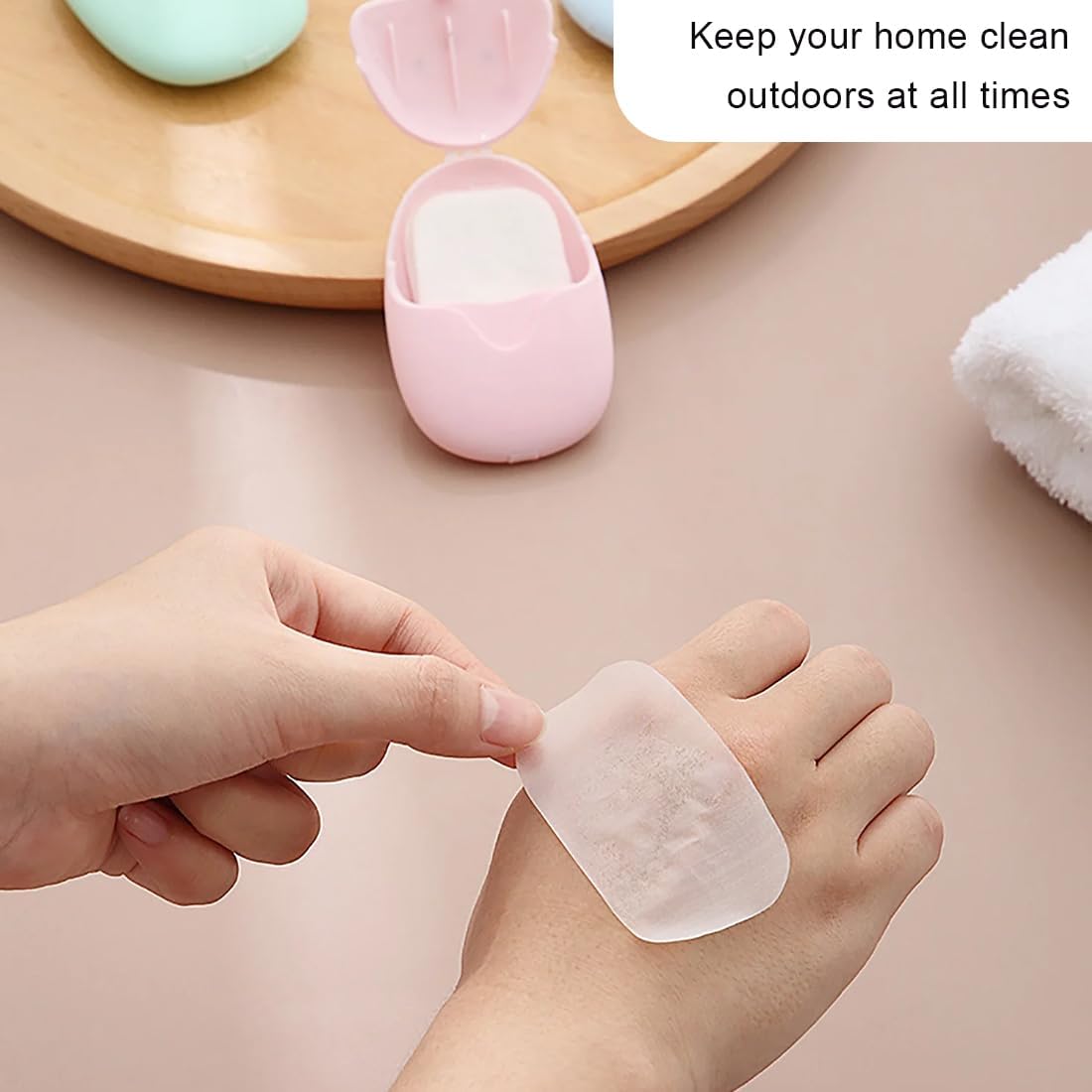 EIHI 4 Pezzi 200 Fogli di Sapone da Viaggio - immagine 6