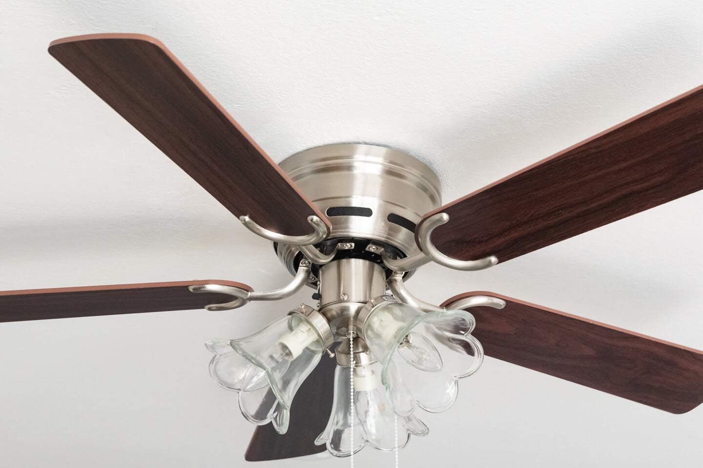Ventilatore a Soffitto Deluxe 105cm, Nichel Spazzolato - immagine 4