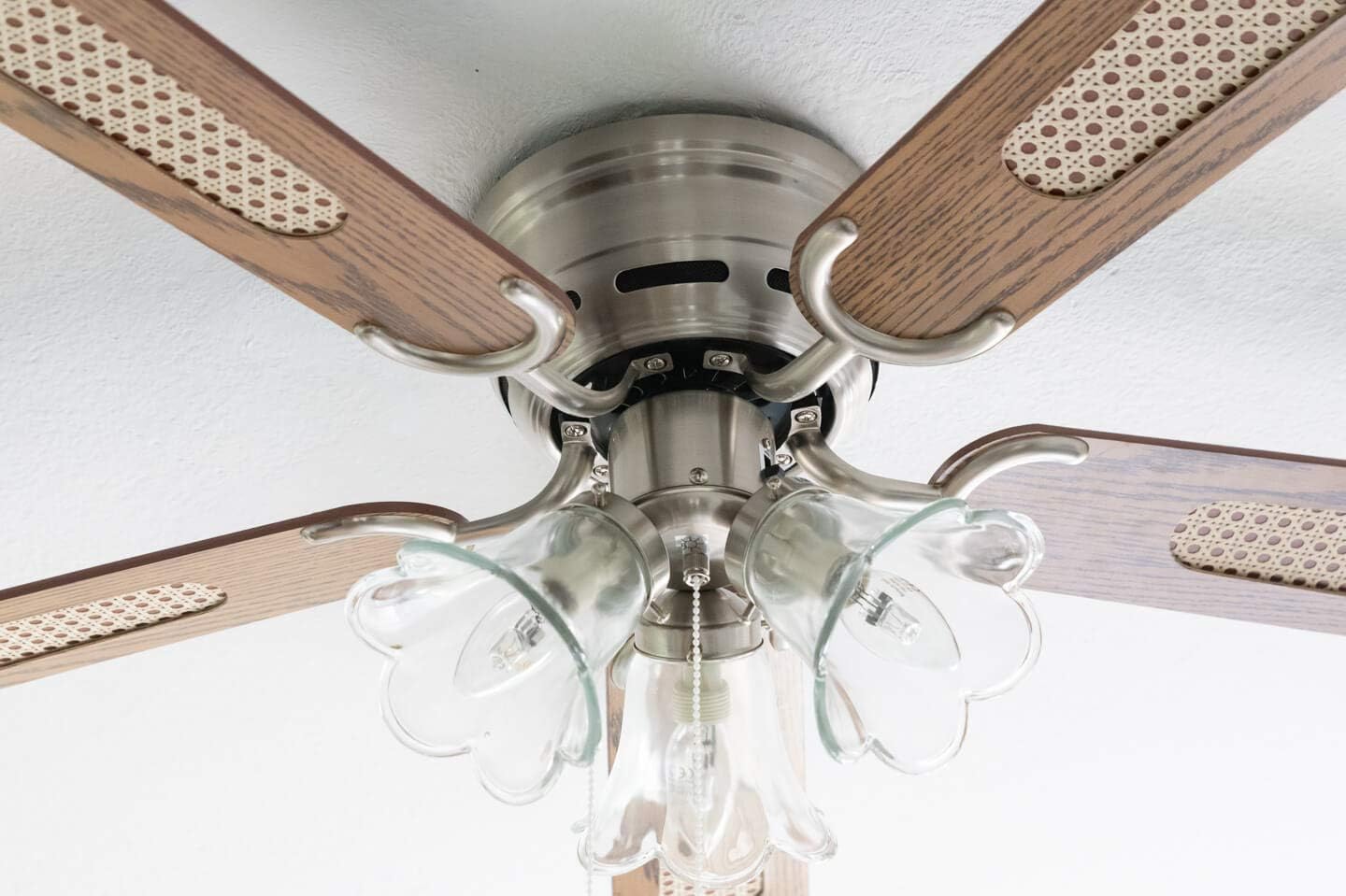 Ventilatore a Soffitto Deluxe 105cm, Nichel Spazzolato - immagine 5