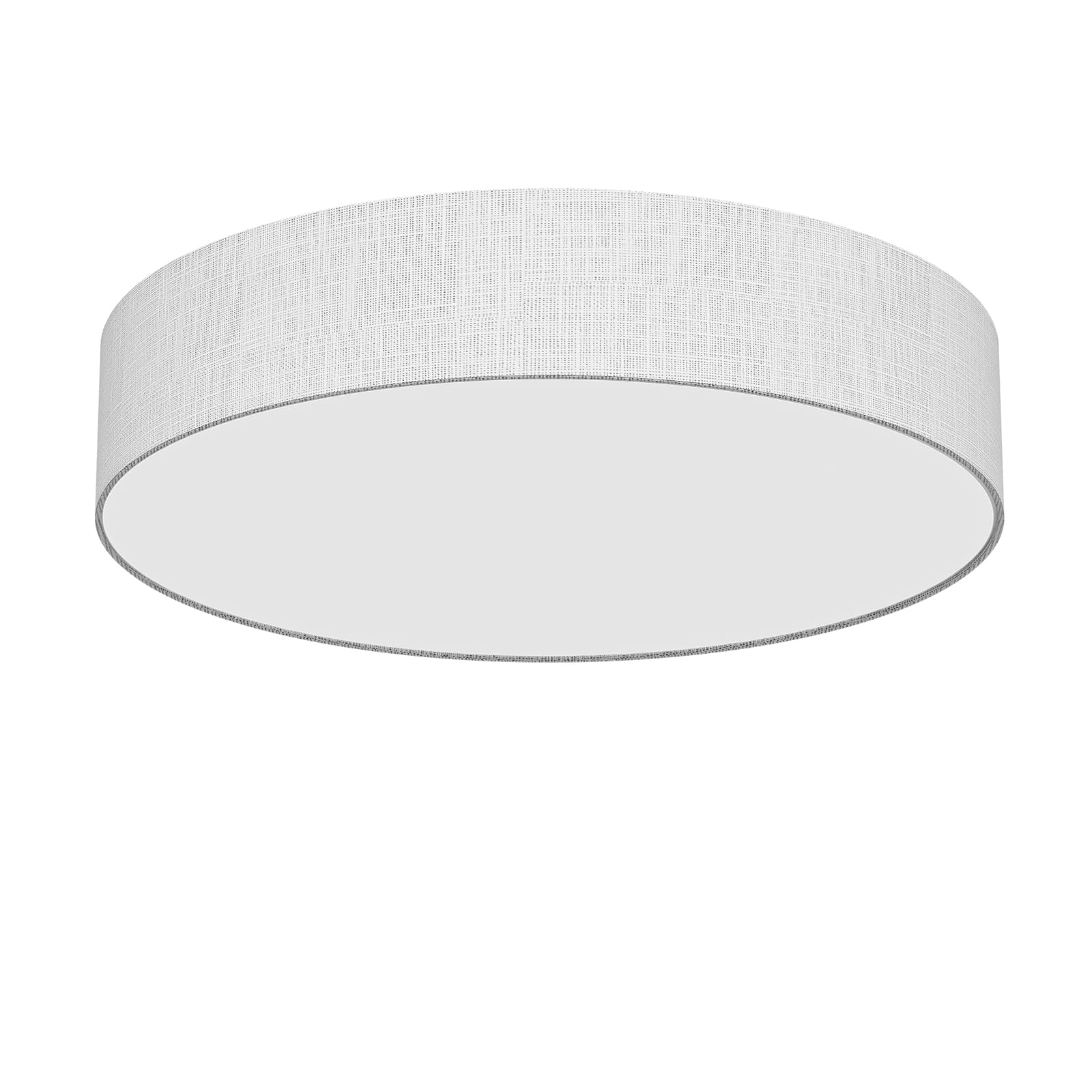 Lqwell Lampada da Soffitto in Tessuto Grigio Ø50cm