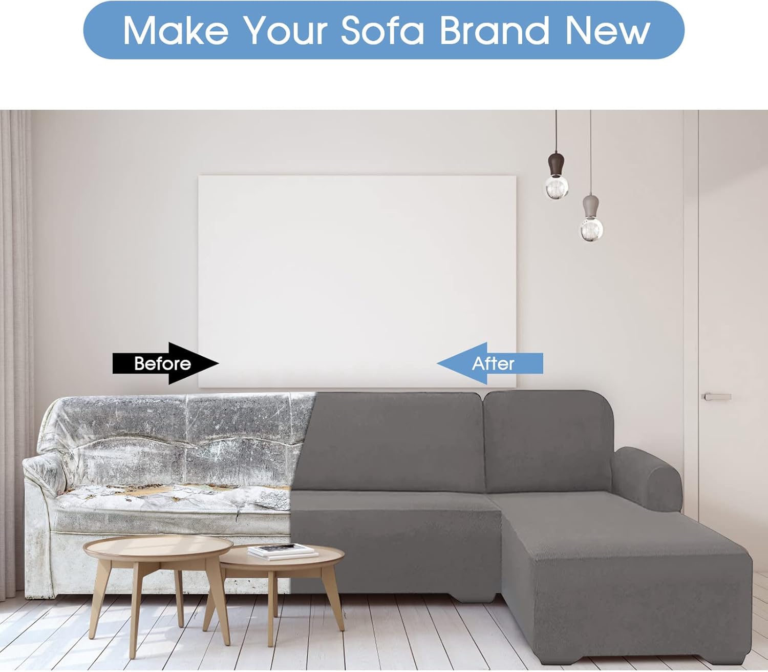 Copridivano a L impermeabile elasticizzato 3 posti - immagine 6