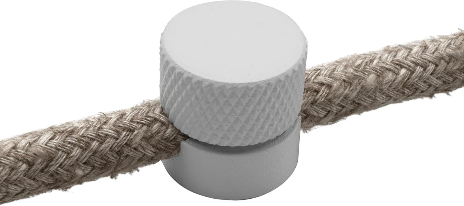 Amarcords - 10 Decentratori Pressacavo in Alluminio, Bianchi - immagine 1