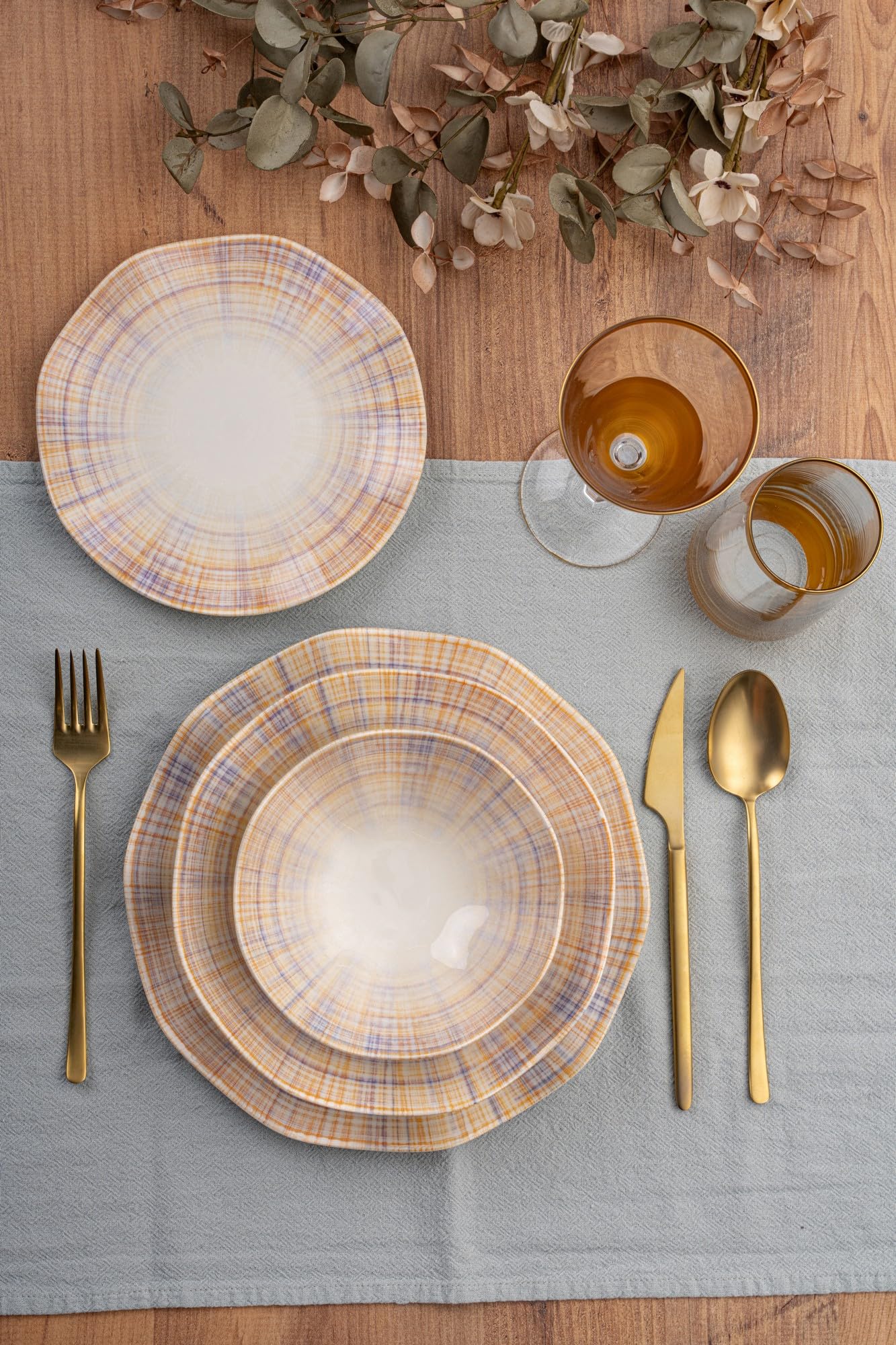 Set Piatti 24 Pezzi 100% Porcellana