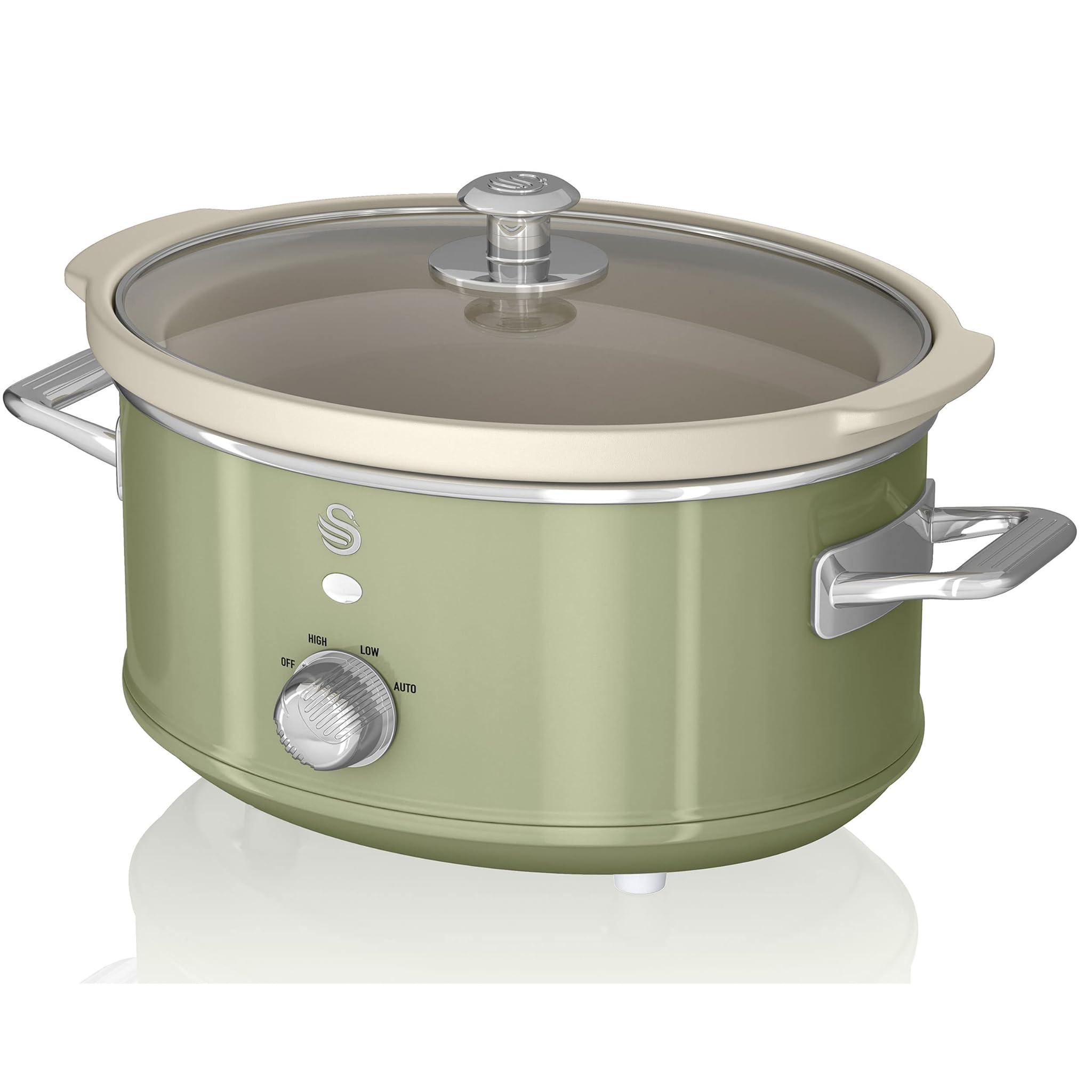 Swan Retro SF17021GNEU Slow Cooker 3,5L, Verde 200W