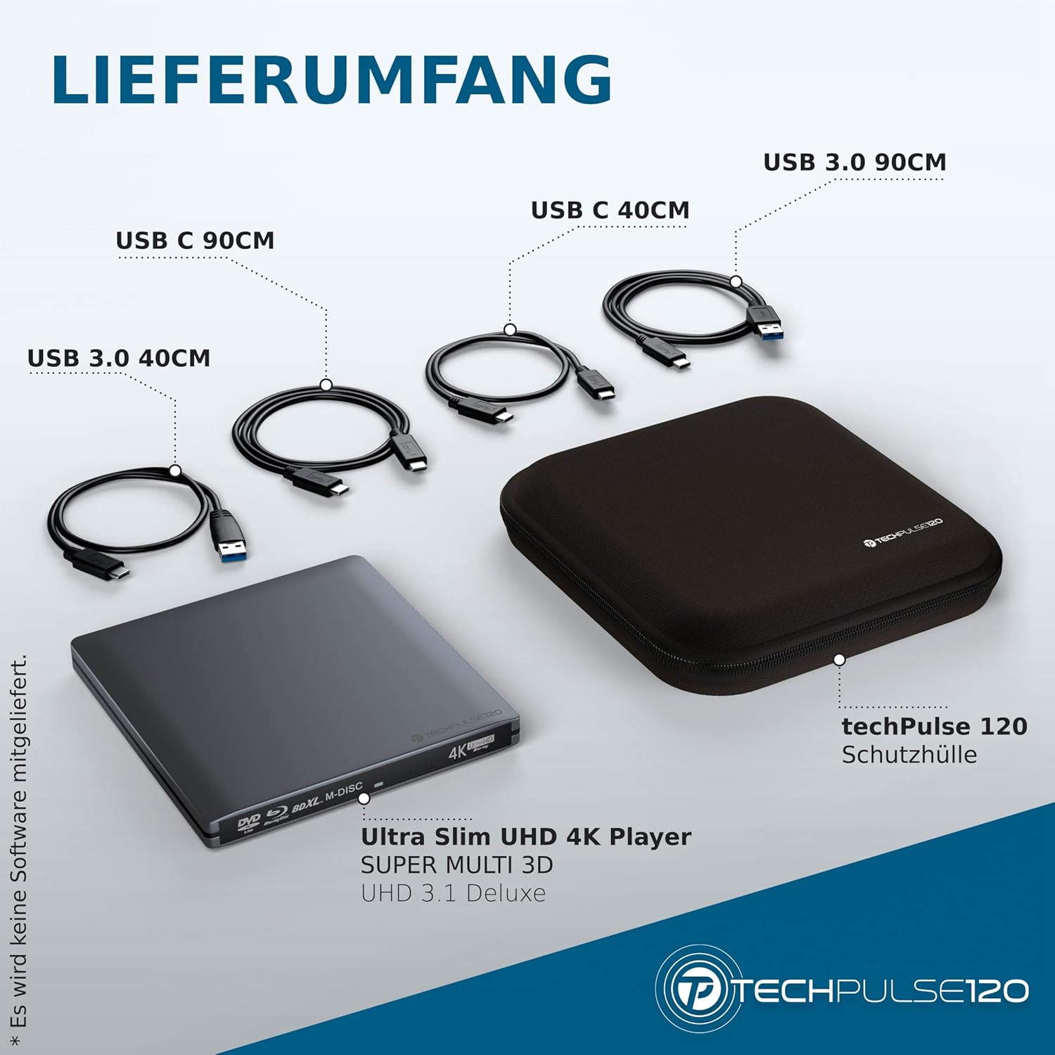 Techpulse120 Masterizzatore Blu-ray Esterno USB-C - immagine 7