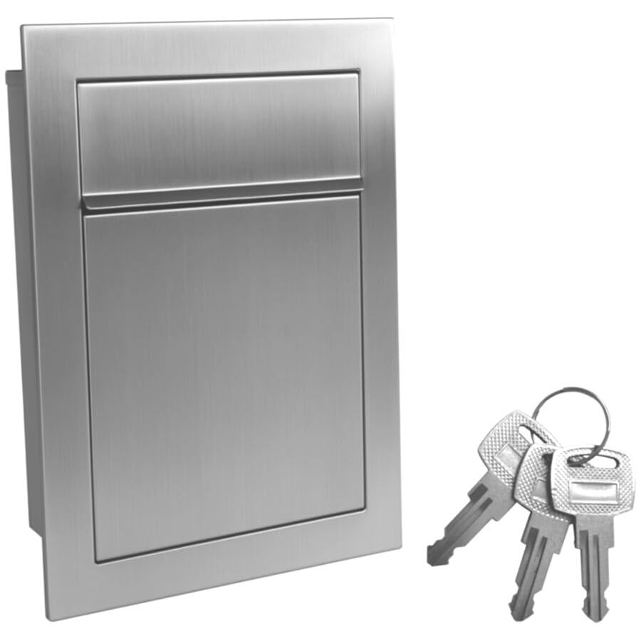 Cassetta delle lettere da incasso in acciaio INOX
