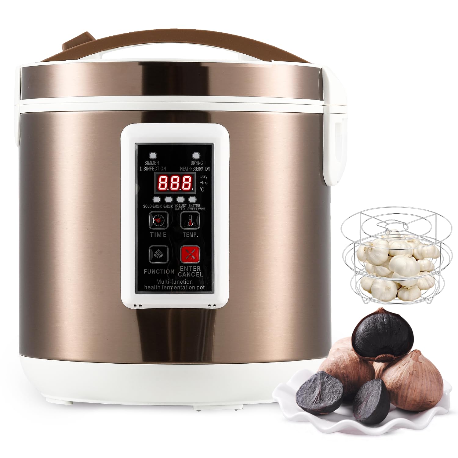Moongiantgo Fermentatore Automatico 7.5L per Aglio Nero