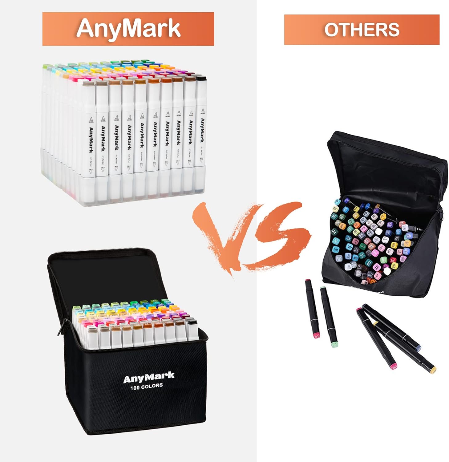 Anymark 100 Pennarelli ad Alcol Doppia Punta - immagine 4