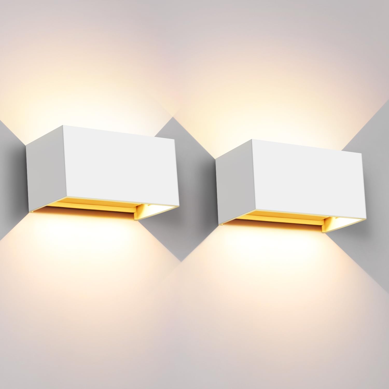 2pz Applique da Parete Interno/Esterno 20W 3000K IP65