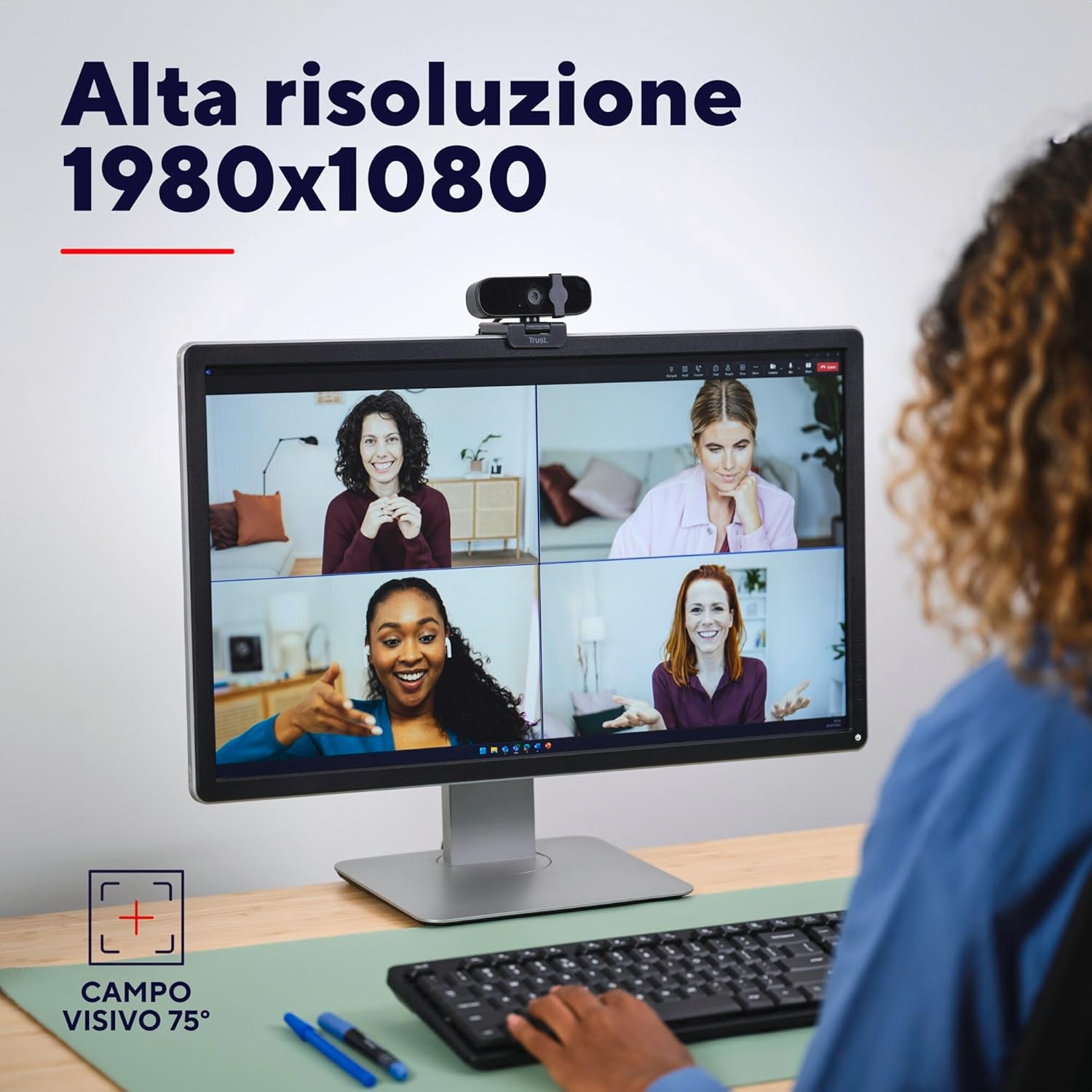 Trust Oran 1080p Webcam PC con Microfono - immagine 3