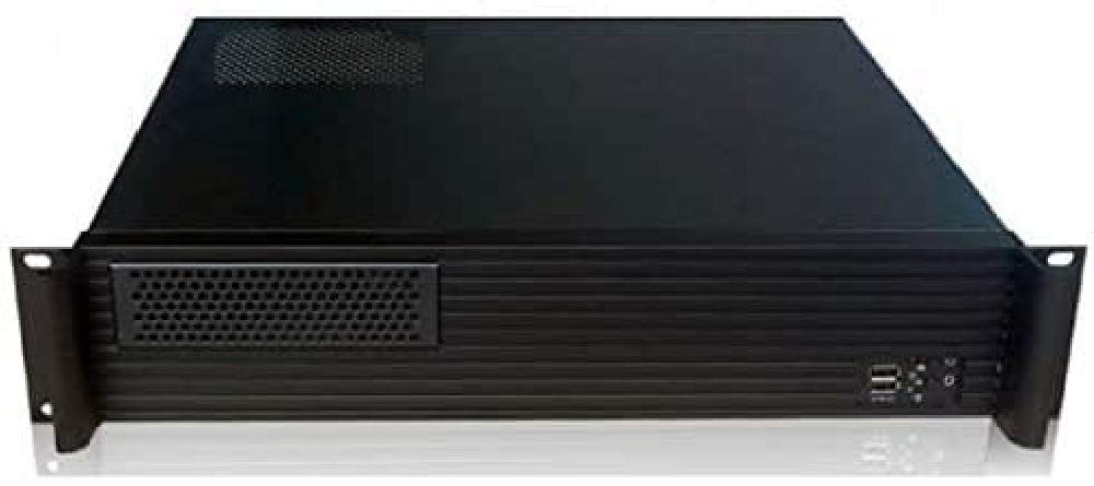 Techly 101980 Chassis Industriale Rack 19"/Desktop 2U Ultra-Compatto Nero