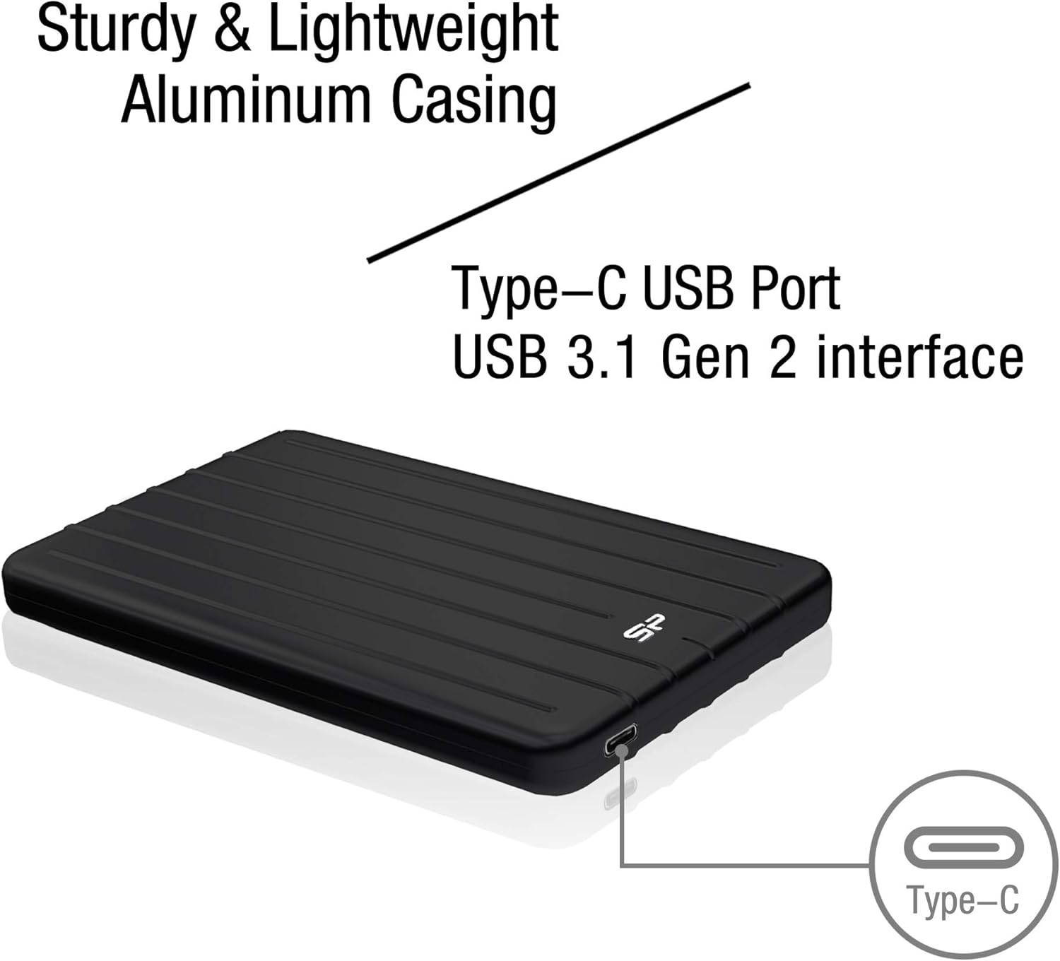 Silicon Power Bolt B75 Pro - SSD Esterno Portatile 1TB, Nero - immagine 4