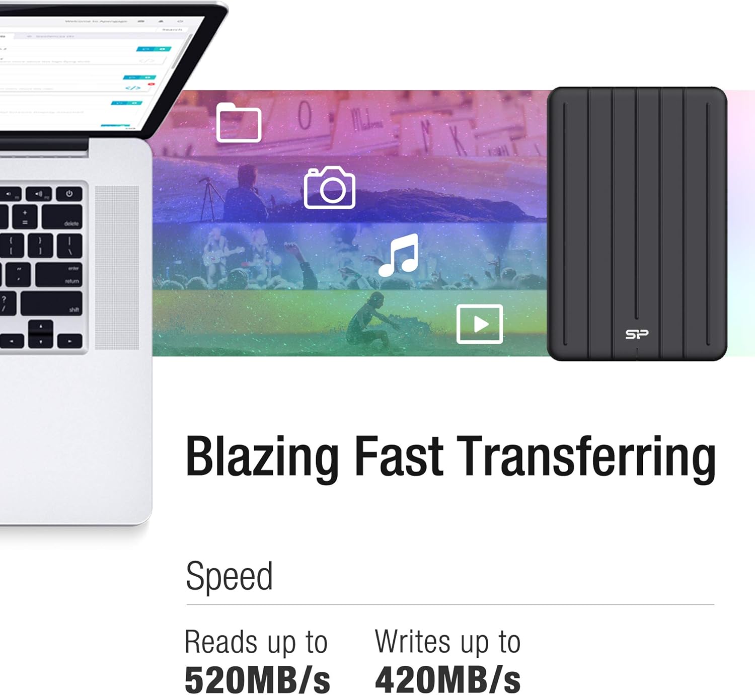 Silicon Power Bolt B75 Pro - SSD Esterno Portatile 1TB, Nero - immagine 6