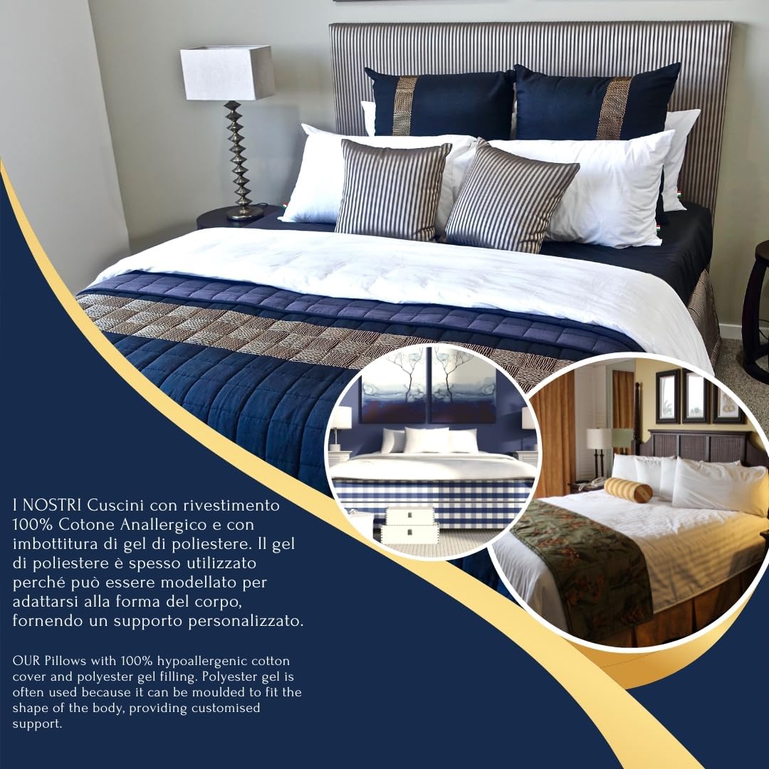 Gm Soft Cloud Cuscini Letto 40x70 (2 pezzi) - immagine 5