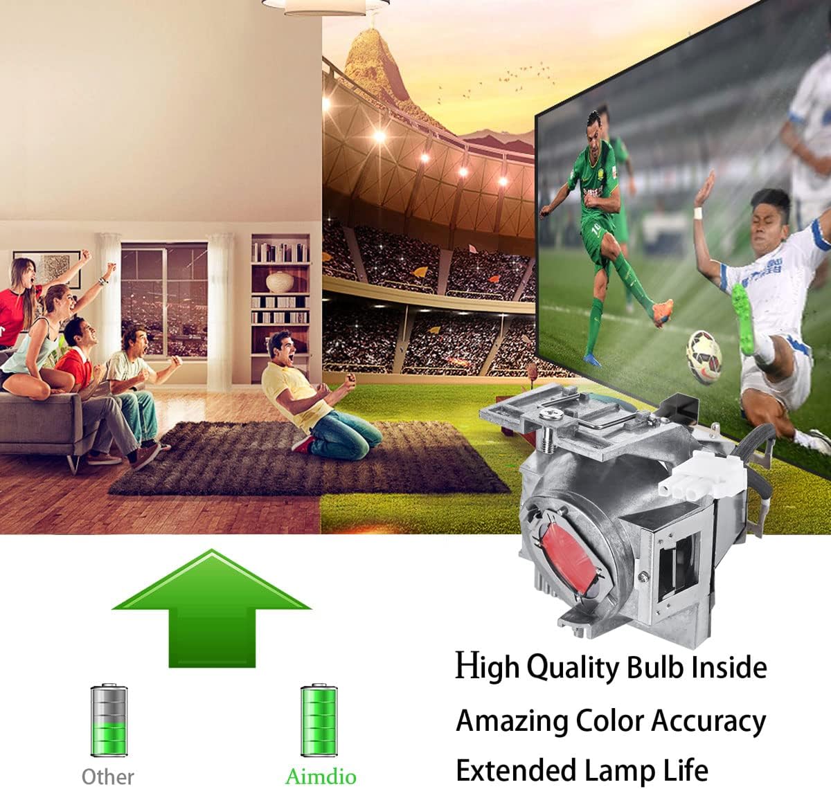 Aimdio Lampada Proiettore per BenQ TH685 TK700 TK800 - immagine 2