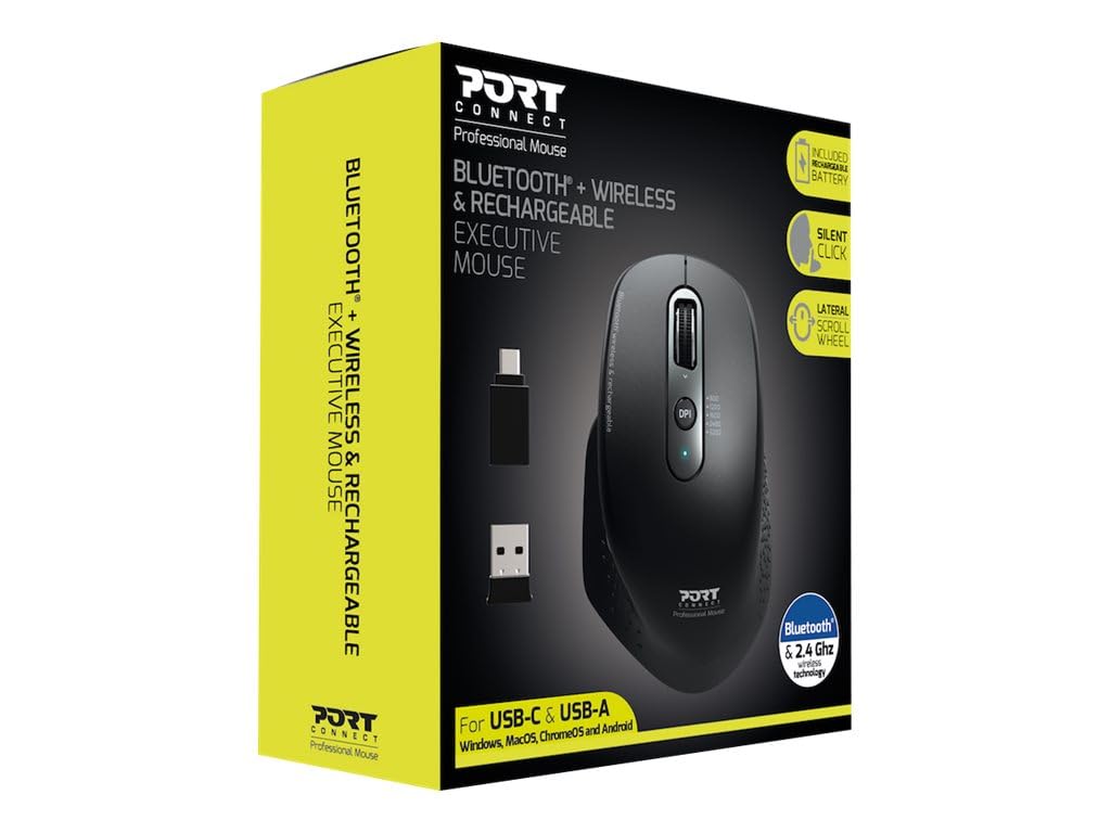 PORT DESIGNS 900716 Souris Droitier RF Sans Fil + Bluetooth Optique 3200 DPI