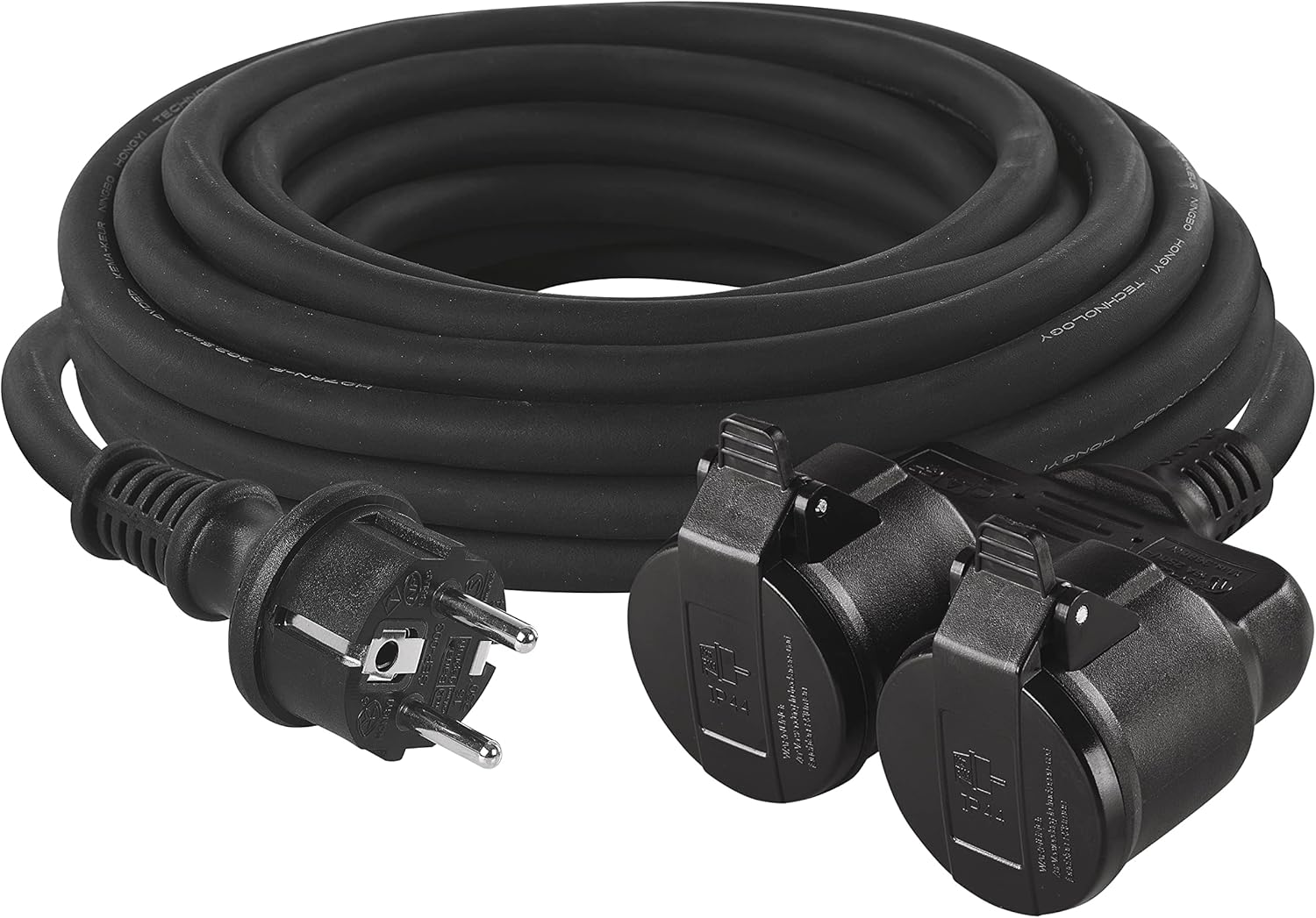 Cavo Prolunga Emos 25m con 2 Prese Schuko - immagine 1