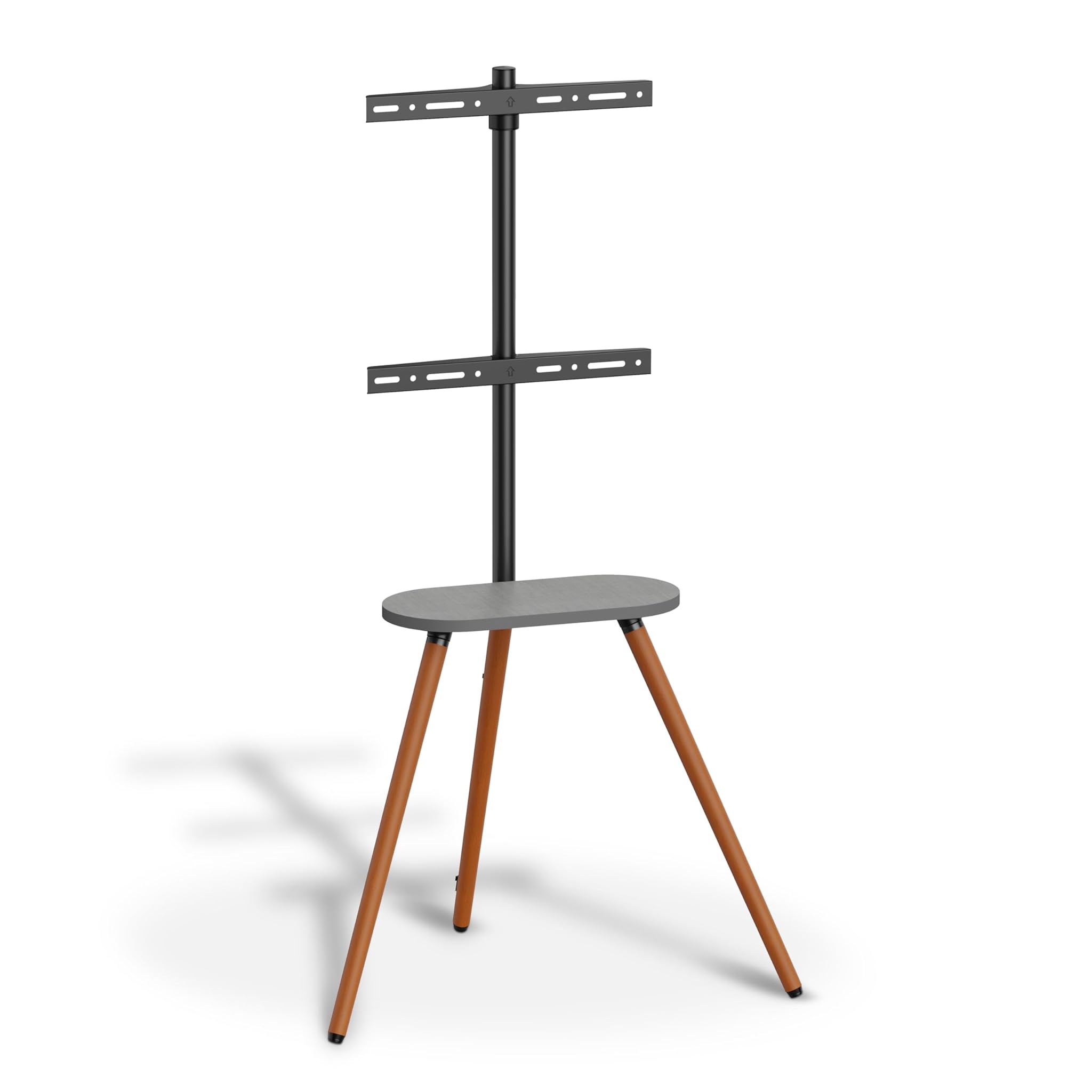 Metronic 451077 - Supporto per TV a treppiede, 43", 65", 109-165 cm, legno