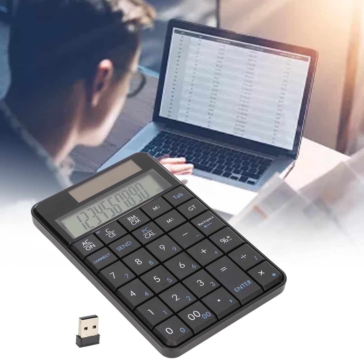 Tastiera Numerica Wireless 2 in 1 Calcolatrice - immagine 2