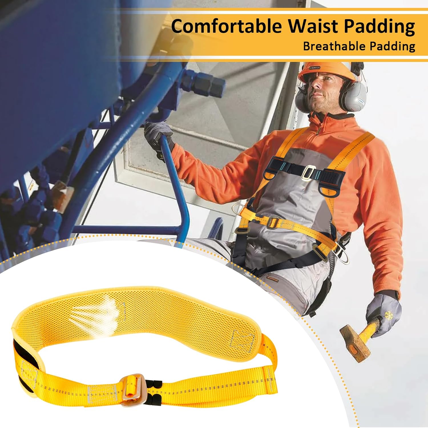 Imbracatura di Sicurezza Anticaduta Doppia Fune 100kg - immagine 6